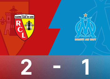 Relatório do jogo da Ligue 1 francesa: Pavard marcou pontos + gol contra, Aoki marcou um gol, mas não conseguiu salvar o salvador, Marselha 1-2 Lens